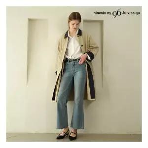 나인식스뉴욕 카라배색 트렌치자켓 NP3JK007L0 1210707