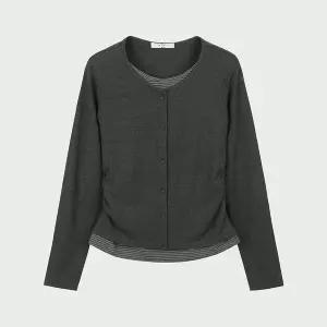 행텐 여성 웨일 가디건 레이어드 긴팔 티셔츠_056 10560-131-210-12 1224752