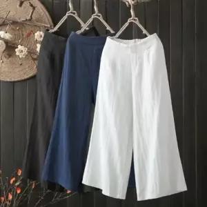 [라일리여성의류] Rly 와이드 린넨 부츠컷 팬츠