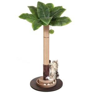 고양이 긁는 시잘 키의 행잉 로프 35인치 인터랙티브 타워 포스트 실내 트리 마우스