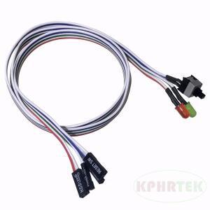 100개 컴퓨터 케이스 LED 조명 PC 리셋 스위치 포함 ATX HDD 27인치 길이 전면 베젤 와이어 키트