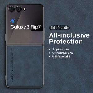 삼성 호환 갤럭시 Z 플립7 TPU 소프트 프레임 폰 케이스 7 6 5 4 쉘 ZFlip7 호환용 양가죽 보호 커버