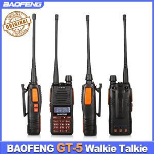 BAOFENG GT-5 워키  리얼 8W 128CH 2000mAh UV 밴드 10km 장거리 통 라디오 HF 트랜시버