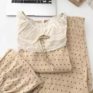 여름 빈티지 잠옷세트 레이스 커플 세트 잠옷 실내복 공주 도트 3종 원픽1