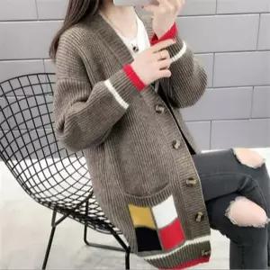 [라일리여성의류] Rly 여성 니트 가디건 오버핏 뜨개 간절기 박시 카디