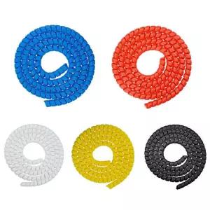 크리 에이 티브 주최자 보호 나선형 랩 라인 권선 케이블 와이어 보호기 커버 튜브 스쿠터 부품