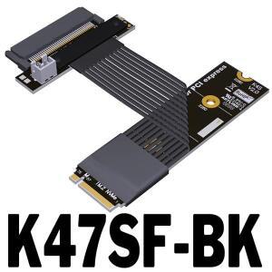 고속 K47SF-BK M.2 NVMe SFF-8639로 변환하는 SSD 라이저 케이블 PCIe 5.0 x4 Gen5 카드를 슬롯으로