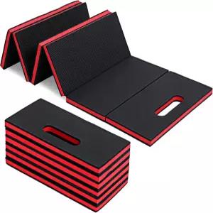 키푸라제 1 접이식 두꺼운 무릎 보호대 정비사 운동 편안한 방수 있는 쿠션 EVA 폼 5겹 매트 손잡이가