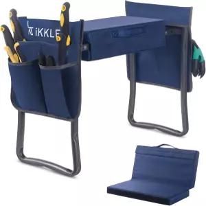 이클 가든 무릎 보호대 및 좌석 넓은 정원 듀티 두꺼운 업그레이드된 스툴 가드닝 헤비 노인용