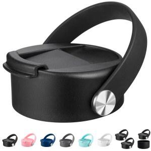 [미국배송] 하이드로 플라스크용 TZUIOEO 플립 뚜껑 유연한 손잡이 플라스크 날진 및 기타 최고의 물병 브랜드와 호환되는 교체용 커피 와이드 마우스 32온스 40온스