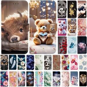 삼성 호환 갤럭시 S25 울트라 케이스 S25Ultra Plus Edge 만화 가죽 S25Edge 플러스 폰 지갑 커버