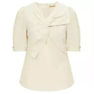 [미니멈]MZBAWB4040NA리본 꼬임 블라우스_JK