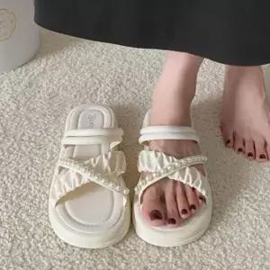 [라일리] Rly 신발 키높이 통굽 슈즈 슬리퍼 경량 진주 샌들