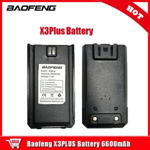 BAOFENG X3PLUS 7.4V 6600mAh 고용량 긴 Standy 예비 배터리 BF-X3Plus 양방향 라디오 플러스