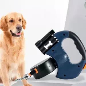 [비케이엠_63]트윈 리드줄 두마리 다견 목줄 야간산책 LED