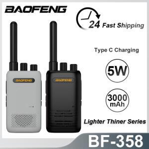 Baofeng 358  핸드헬드 워키 고속 충전 양방향 라디오 UHF 400-480MHz 16CH 트랜시버