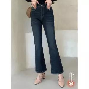 진마니아 윈터블루 히든밴딩 본딩기모 부츠컷 데님 팬츠1024333