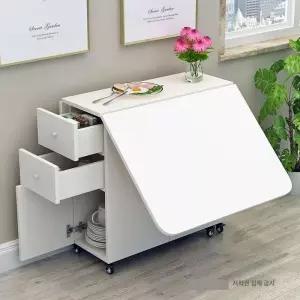 다용도 테이블 접이식 확장형 가정용 폴딩 데스크 소형 공간활용 간이 미니 식탁 휴대용