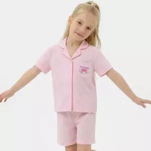 [레노마 이너웨어]마이멜로디 아동 선염 5부 파자마 잠옷세트 2호