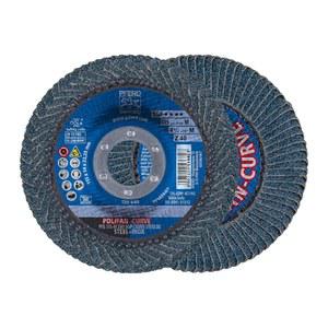 PFERD 폴리판 -곡선 방사형 플랩 디스크 - 4-1/2