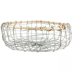 베이커리 바스켓 빵 바게트 진열 라탄 원형 우드 스틸 바구니 수납함