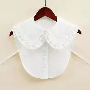 [하프클럽/]빅프릴 이너카라 레이어드 목만있는 넥케이프 블랙