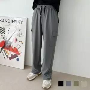 [하프클럽/]카고팬츠 남성 데일리 바지 체크 조거팬츠