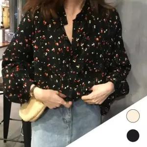 [하프클럽/]여리 여름 블라우스 쉬폰 루즈핏 벌룬 소매 매력 여성