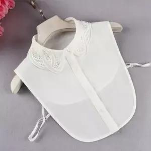 [하프클럽/]레이어드 넥카라 케이프 자수 의류용 레이스 페이크