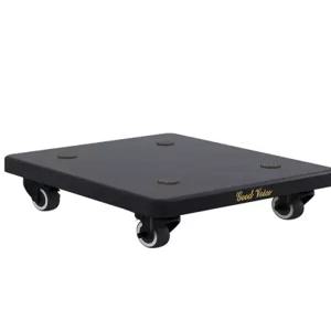 방음 스탠드 우드 스피커 거치대 트레이 우퍼 원목 장식용 홈시어터 블랙컬러