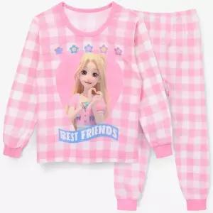 [레노마 이너웨어]프리미에팜 시크릿쥬쥬 여아용 9부 편면 상하세트