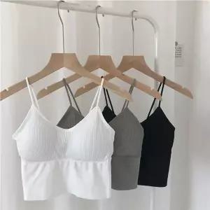 [하프클럽/]여성 내장캡 크롭 민소매 나시 무지 나시티