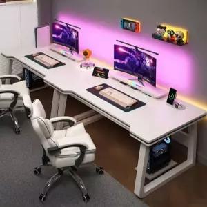 더블 컴퓨터책상 2인용 2m 게이밍 커플석 피시방 테이블 대형 작업용