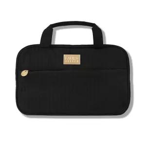 로라 겔러 뉴욕 퀼트 접이식 여행용 쉽습니다 걸이식 청소하기 가방 풀사이즈 메이크업 대용량 블랙 정리함