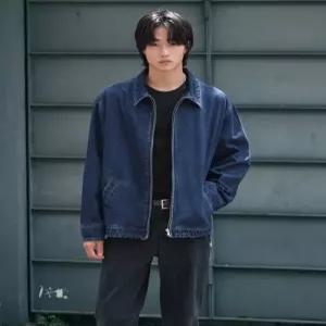 [매장정품} stco DIEMS 데님 카라배색 블루종 네이비 (오버핏)DDJXA61OSN