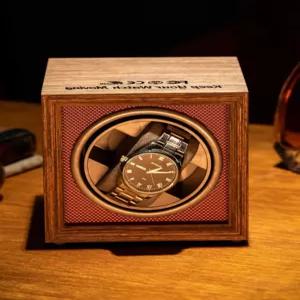 자동 와인더 4구 워치 손목시계 회전 시계함 거치대 보관함 엑시스