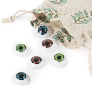 볼렌스 3가지 색상의 타원형 평면 속이 빈 플라스틱 눈 인형 곰 공예 눈알 마스크 도자기 또는 재탄생 장난감 트롤 무서운