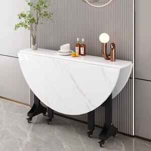 접이식 원형 원탁 간이 상판 음식점 원룸 정원 삼중접이식 패턴 커비 보조책상