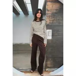 ZARA 페이크 스웨이드 팬츠 - 초콜렛 블라운 4344/154/753 148068