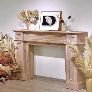 원목 벽난로콘솔 카페 빈티지 북유럽스타일가구 선반 복도장 우드 복도 거실 북유럽 조은두리