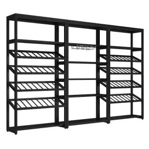 와인 매대 진열장 원목 보관함 업소용 장식장 우드 양주 마트 선반 보관 와인진열장 보관대