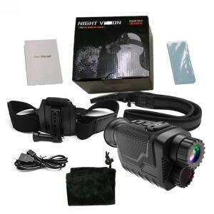 NV8260 헤드 마운트  단안 망원경 카메라 4K HD 36MP 디지털 야간 투시   캠핑용