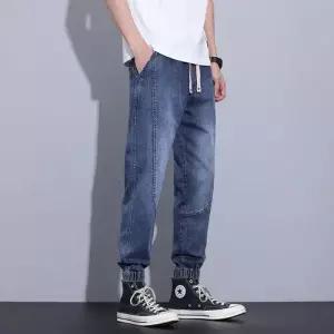픽호샵 팬츠 봄 여름 캐주얼 남성 키작남 배기핏 청바지 배기 조거스타일 종아리 꾹2