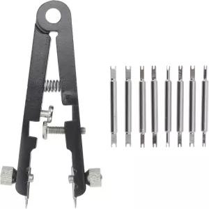 VOCOSTE 시계 밴드 제거 도구 10핀이 키트 바 스트랩 조정 플라이어 팔찌 있는 스프링 정밀 모든