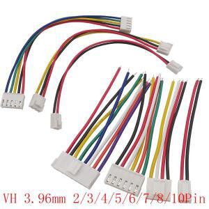 3Pcs JST 피치 VH3.96 MM 암 하우징 플러그 노래/더블 헤드 커넥터 2P/3P/4P/5P/6P/8P/10 핀 와이어 길이 1