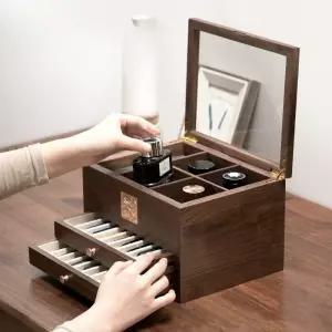 원목 홀더 펜꽂이 고급형 사무실 선물 꽂이 보관함 펜 볼펜 수납함 필기구 정리함 책상