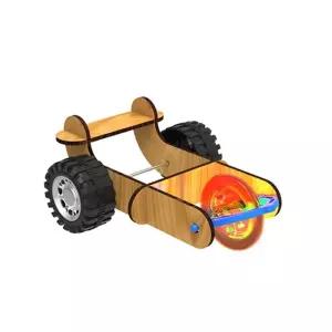 만들기 팽이 자동차 반짝반짝 LED 자이로 2in1 1개