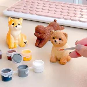 5000 색칠 1묶음 물감 피규어 강아지 나만의 6개