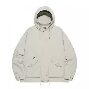 LEE 숏 피쉬 테일 후드 점퍼 라이트 그레이 387169