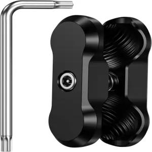 BRCovan 알루미늄 합금 방지 이중 소켓 암 RAM 마운트 B 사이즈 1인치 볼 구성품 및 어댑터가 있는 자전거